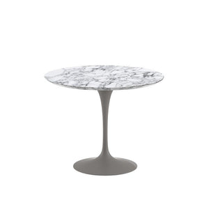 Saarinen 35" Round Dining Table Dining Tables Knoll Grey Arabescato marble, Satin finish 