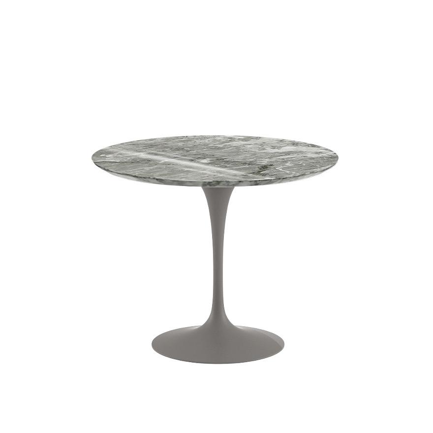 Saarinen 35" Round Dining Table Dining Tables Knoll Grey Grey marble, Shiny finish 