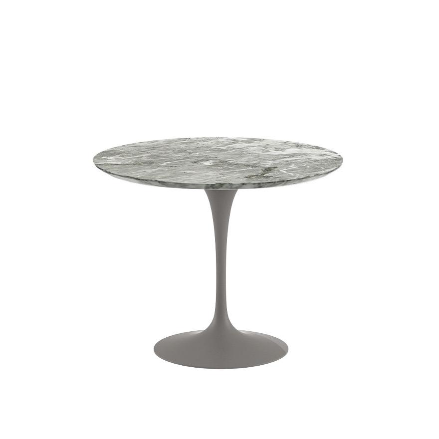 Saarinen 35&quot; Round Dining Table Dining Tables Knoll Grey Grey marble, Satin finish 