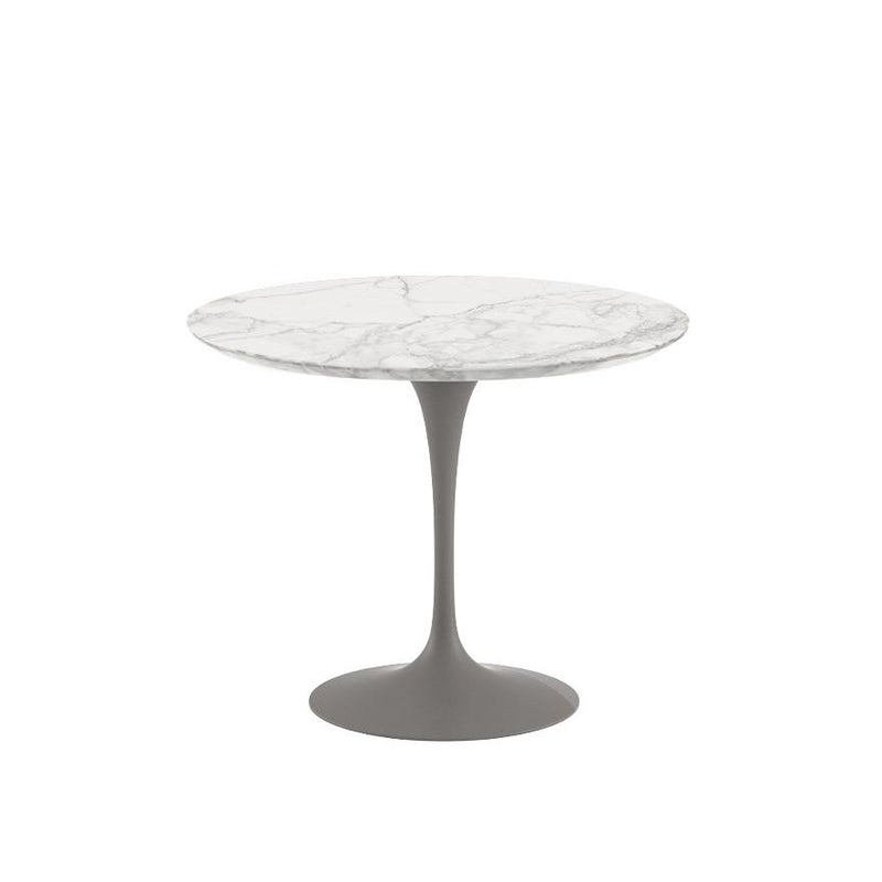 Saarinen 35" Round Dining Table Dining Tables Knoll Grey Calacatta marble, Satin finish 