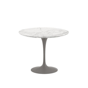 Saarinen 35" Round Dining Table Dining Tables Knoll Grey Calacatta marble, Satin finish 