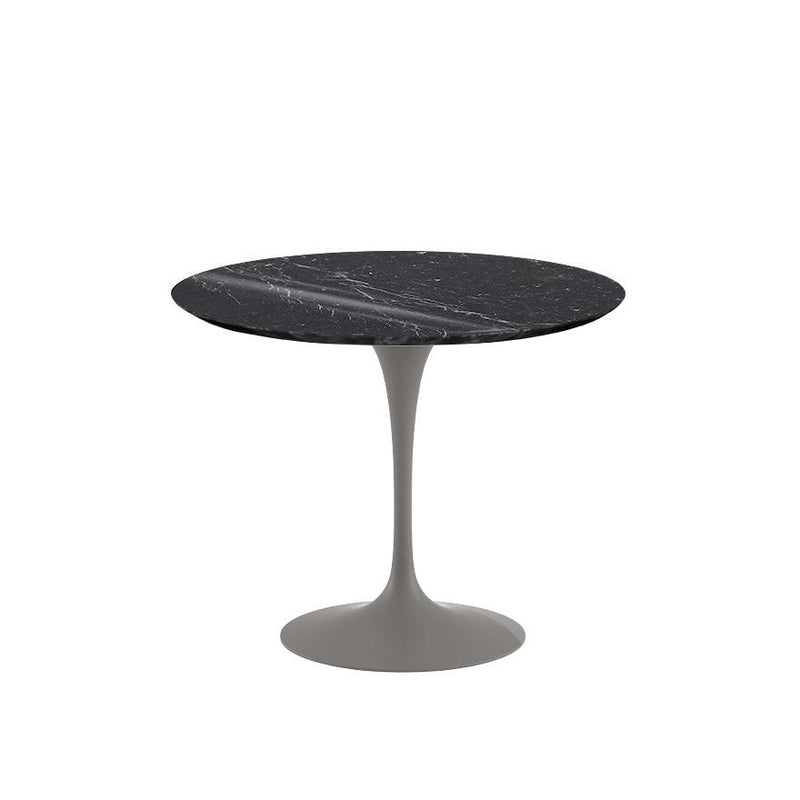 Saarinen 35" Round Dining Table Dining Tables Knoll Grey Nero Marquina marble, Shiny finish 