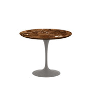 Saarinen 35" Round Dining Table Dining Tables Knoll Grey Espresso marble, Satin finish 