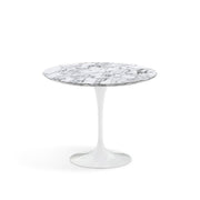 Saarinen 35" Round Dining Table Dining Tables Knoll White Arabescato marble, Satin finish 