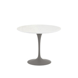 Saarinen 35" Round Dining Table Dining Tables Knoll Grey Vetro Bianco 
