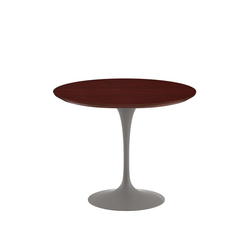 Saarinen 35&quot; Round Dining Table Dining Tables Knoll Grey Reff Dark Cherry 