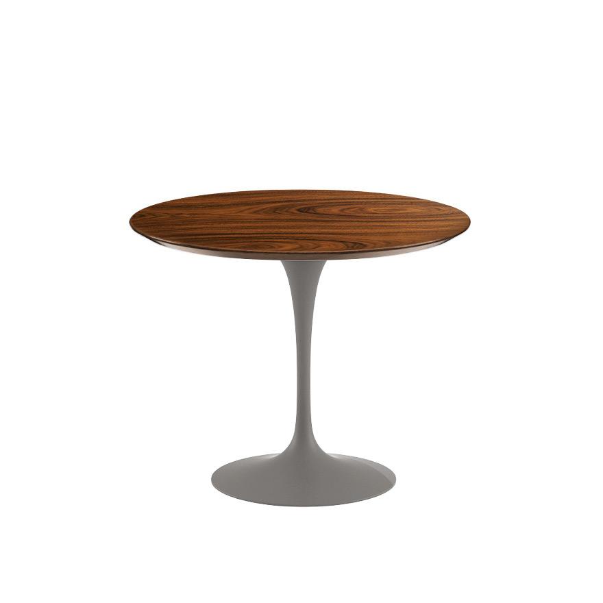 Saarinen 35&quot; Round Dining Table Dining Tables Knoll Grey Rosewood 