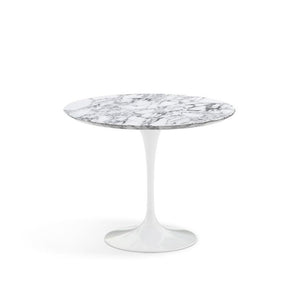 Saarinen 35" Round Dining Table Dining Tables Knoll White Arabescato marble, Satin finish 