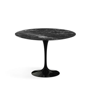 Saarinen 42" Round Dining Table Dining Tables Knoll Black Portoro marble, Shiny finish 