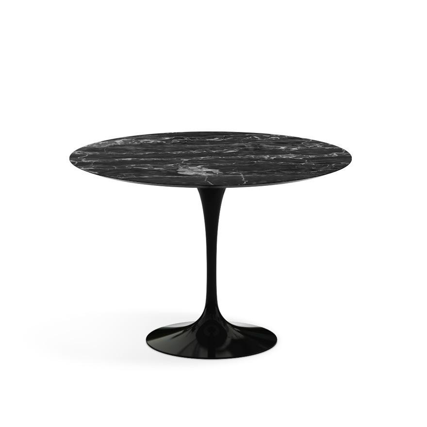 Saarinen 42" Round Dining Table Dining Tables Knoll Black Portoro marble, Satin finish 