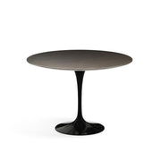 Saarinen 42" Round Dining Table Dining Tables Knoll Black Slate, Natural 