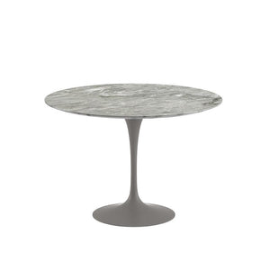 Saarinen 42" Round Dining Table Dining Tables Knoll Grey Grey Satin Coated Marble 