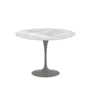 Saarinen 42" Round Dining Table Dining Tables Knoll Grey Carrara Coated Marble 