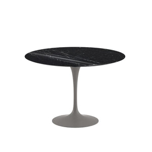Saarinen 42" Round Dining Table Dining Tables Knoll Grey Nero Marquina Coated Marble 