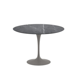 Saarinen 42" Round Dining Table Dining Tables Knoll Grey Grigio Marquina marble, Satin finish 