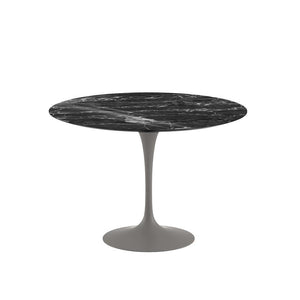 Saarinen 42" Round Dining Table Dining Tables Knoll Grey Portoro marble, Shiny finish 