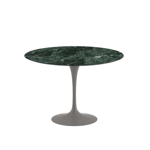 Saarinen 42" Round Dining Table Dining Tables Knoll Grey Verde Alpi Satin Coated Marble 