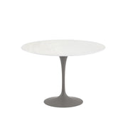 Saarinen 42" Round Dining Table Dining Tables Knoll Grey Vetro Bianco 
