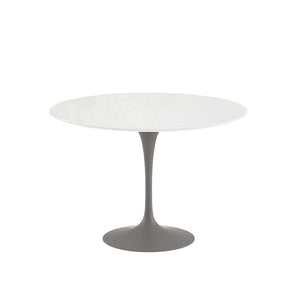 Saarinen 42" Round Dining Table Dining Tables Knoll Grey Vetro Bianco 