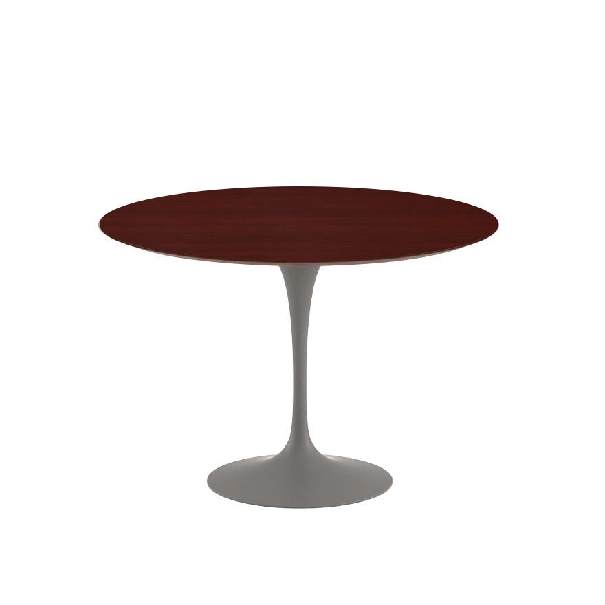 Saarinen 42&quot; Round Dining Table Dining Tables Knoll Grey Reff Dark Cherry 