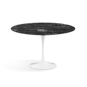Saarinen 47" Round Dining Table Dining Tables Knoll White Portoro marble, Satin finish 