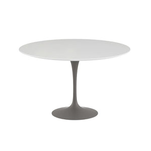 Saarinen 47" Round Dining Table Dining Tables Knoll Grey White laminate, Satin finish 