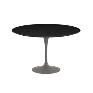 Saarinen 47" Round Dining Table Dining Tables Knoll Grey Black laminate, Satin finish 