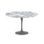 Saarinen 47" Round Dining Table Dining Tables Knoll Grey Arabescato marble, Shiny finish 