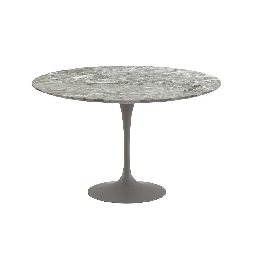 Saarinen 47&quot; Round Dining Table Dining Tables Knoll Grey Grey marble, Satin finish 