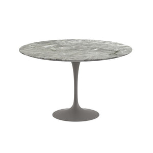 Saarinen 47" Round Dining Table Dining Tables Knoll Grey Grey marble, Satin finish 