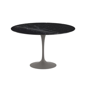 Saarinen 47" Round Dining Table Dining Tables Knoll Grey Nero Marquina marble, Shiny finish 