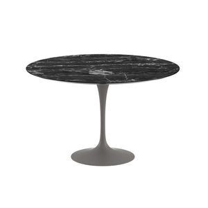 Saarinen 47" Round Dining Table Dining Tables Knoll Grey Portoro marble, Satin finish 
