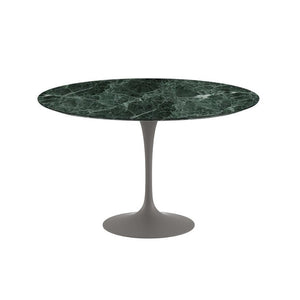 Saarinen 47" Round Dining Table Dining Tables Knoll Grey Verde Alpi marble, Satin finish 