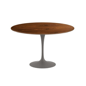 Saarinen 47" Round Dining Table Dining Tables Knoll Grey Rosewood 