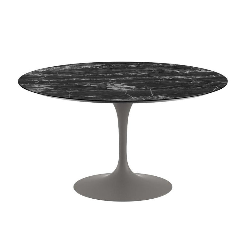 Saarinen 54" Round Dining Table Dining Tables Knoll Grey Portoro marble, Satin finish 