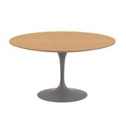 Saarinen 54" Round Dining Table Dining Tables Knoll Grey Light Oak 