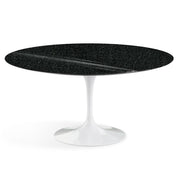 Saarinen 60" Round Dining Table Dining Tables Knoll White Black Andes Granite 