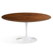 Saarinen 60" Round Dining Table Dining Tables Knoll White Rosewood 
