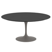 Saarinen 60" Round Dining Table Dining Tables Knoll Grey Black laminate, Satin finish 