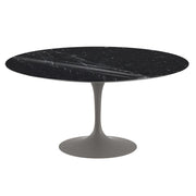 Saarinen 60" Round Dining Table Dining Tables Knoll Grey Nero Marquina Coated Marble 