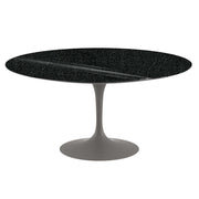 Saarinen 60" Round Dining Table Dining Tables Knoll Grey Black Andes Granite 