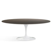 Saarinen 78" Oval Dining Table Medium Dining Tables Knoll White Slate, Natural 
