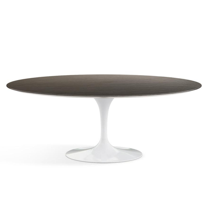 Saarinen 78" Oval Dining Table Medium Dining Tables Knoll White Slate, Natural 