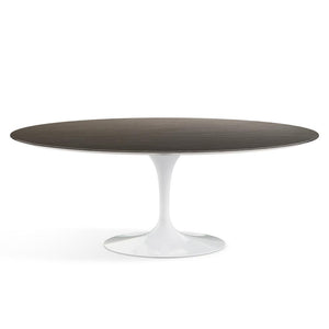 Saarinen 78" Oval Dining Table Medium Dining Tables Knoll White Slate, Natural 