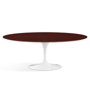 Saarinen 78" Oval Dining Table Medium Dining Tables Knoll White Reff Dark Cherry 