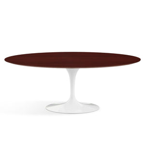 Saarinen 78" Oval Dining Table Medium Dining Tables Knoll White Reff Dark Cherry 