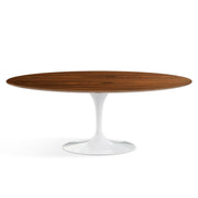 Saarinen 78" Oval Dining Table Medium Dining Tables Knoll White Rosewood 