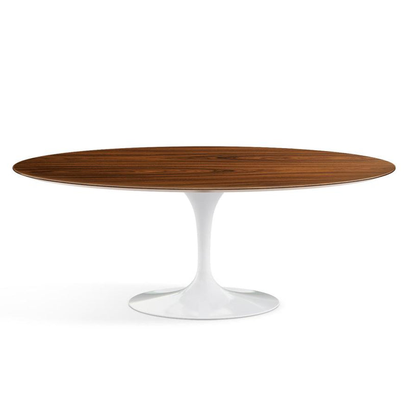 Saarinen 78" Oval Dining Table Medium Dining Tables Knoll White Rosewood 
