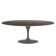 Saarinen 78" Oval Dining Table Medium Dining Tables Knoll Grey Slate, Natural 