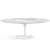 Saarinen 84" Oval Dining Table Dining Tables Knoll White Carrara marble, Shiny finish 